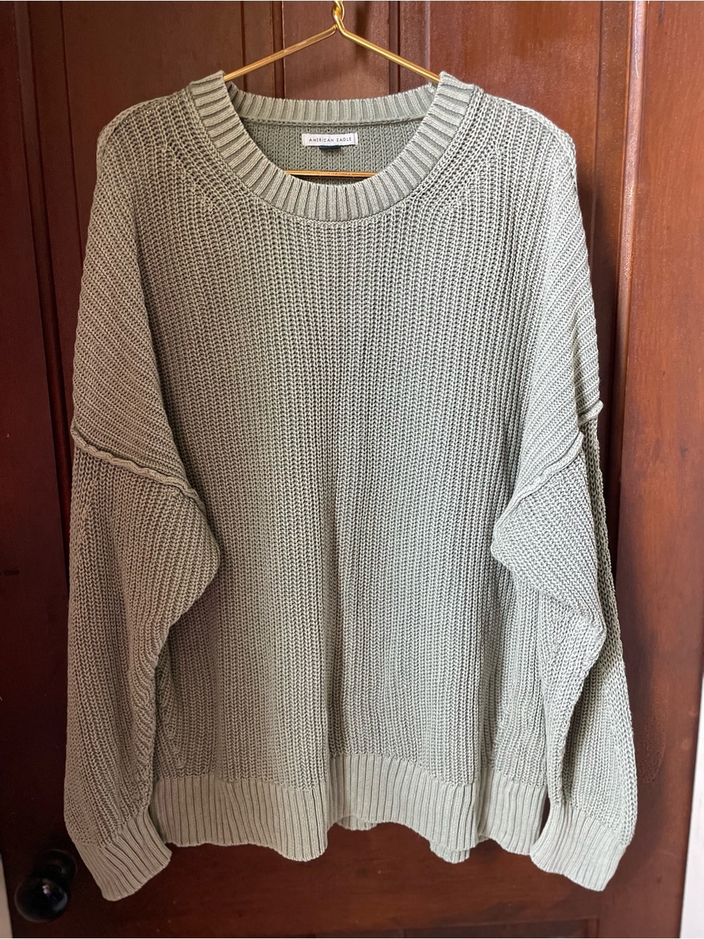 American Eagle women's size extra large green oversized sweater